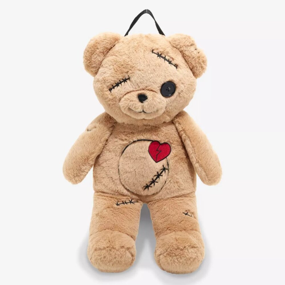 Hot Topic Zombie Teddy Bear Plush Mini Backpack